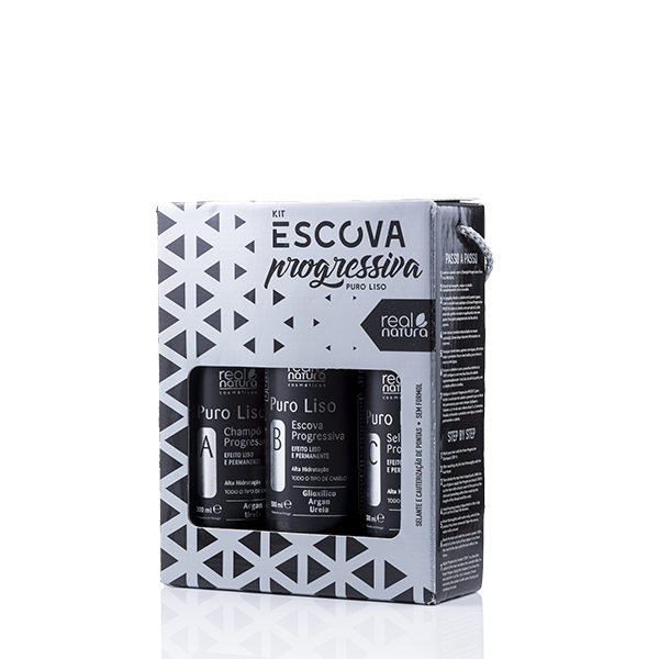 Real Natura Escova Progressiva Puro Liso 3 Passos