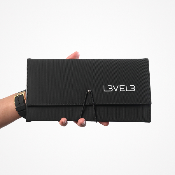 CONJUNTO DE 9 PENTES PRETOS COM ESTOJO LEVEL3