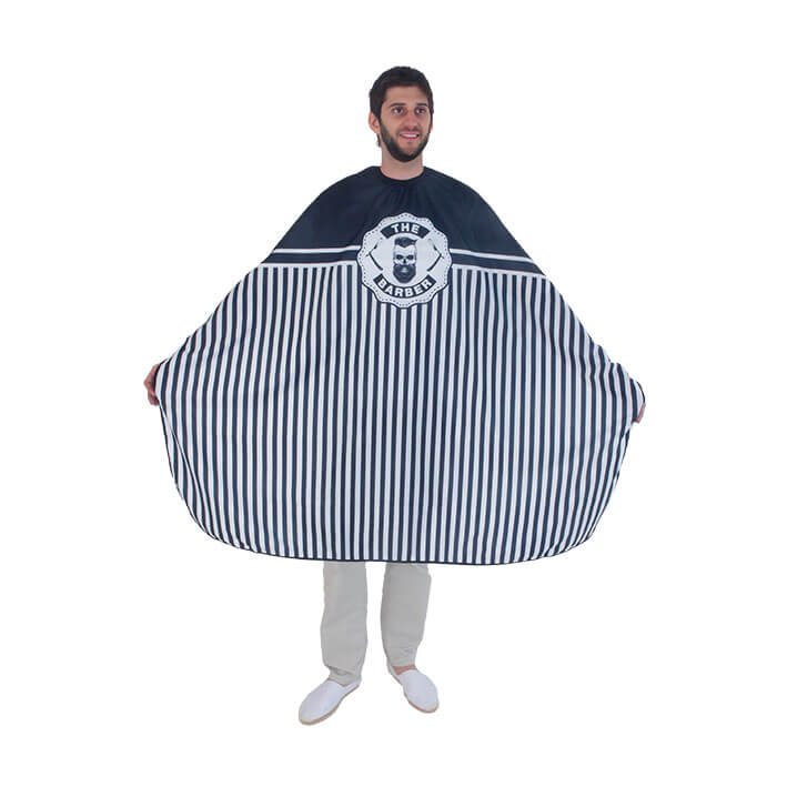 Barber shop Penteador Capa de Corte Listrada Caveira