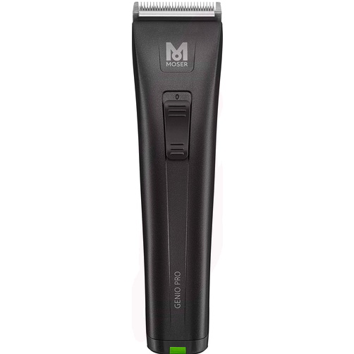 Aparelho de cortar cabelo preto MOSER GENIO PRO com lâmina metálica