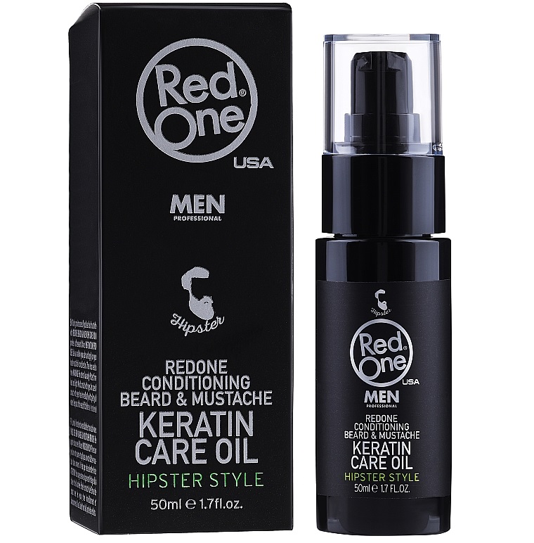 Red one óleo de barba e bigode Queratina 50ml