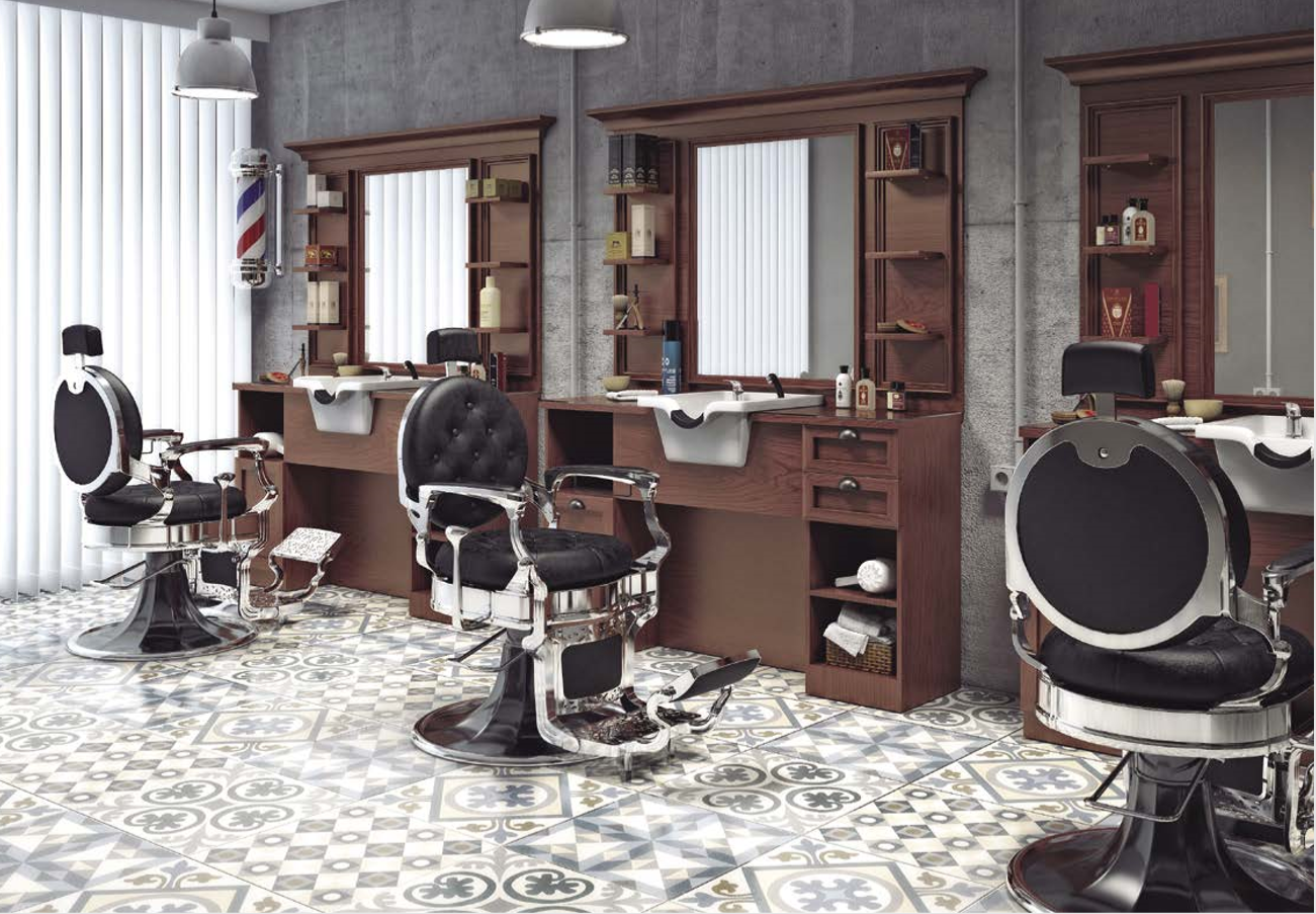 Mirplay Bancada de barbeiro com lavagem Jules