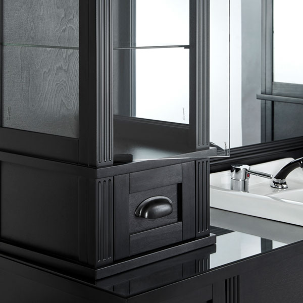 Bancada modular para barbeiro com lavagem Mirplay William (Várias opções)