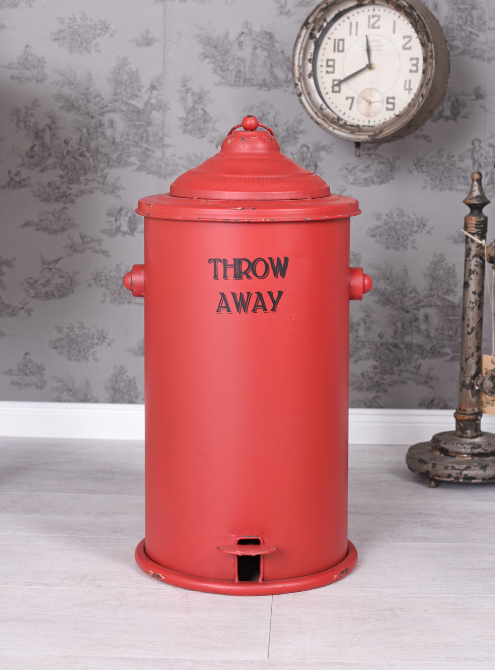 Lixeira vintage retro