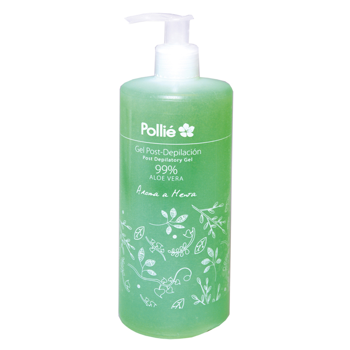 Pollié Gel pós depilação Aloe Vera 99% 500ml