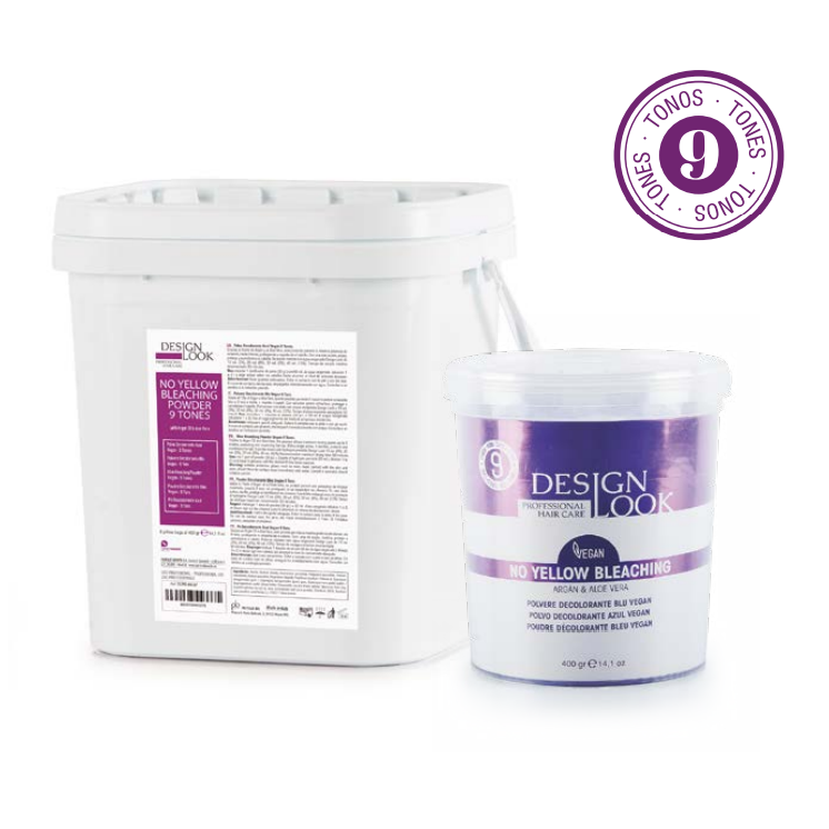 Design look - PÓ DESCOLORANTE AZUL VEGANO 9TONS SAQUETA 400G