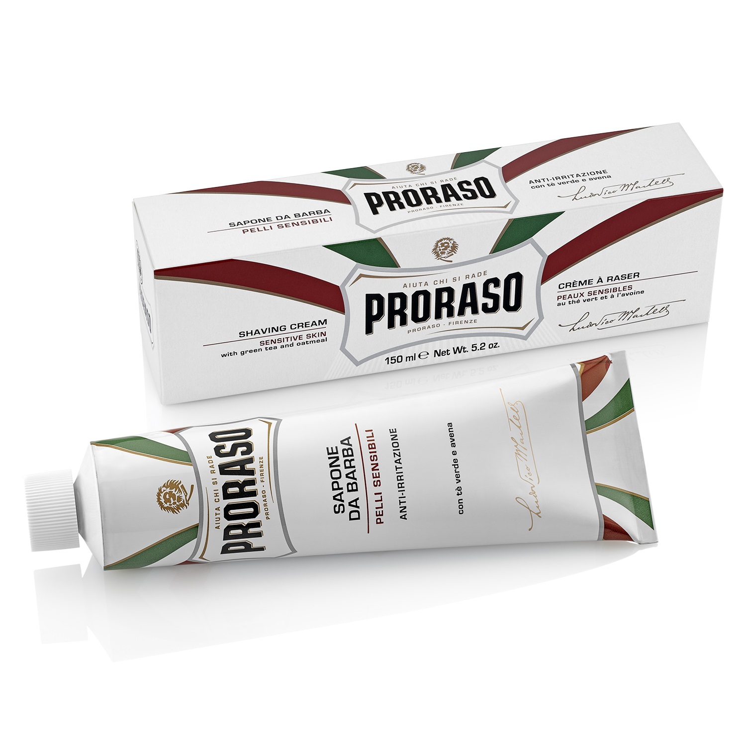 PRORASO WHITE SHAVING SOAP IN A TUBE 150ML