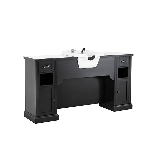 Bancada modular para barbeiro com lavagem Mirplay William (Várias opções)