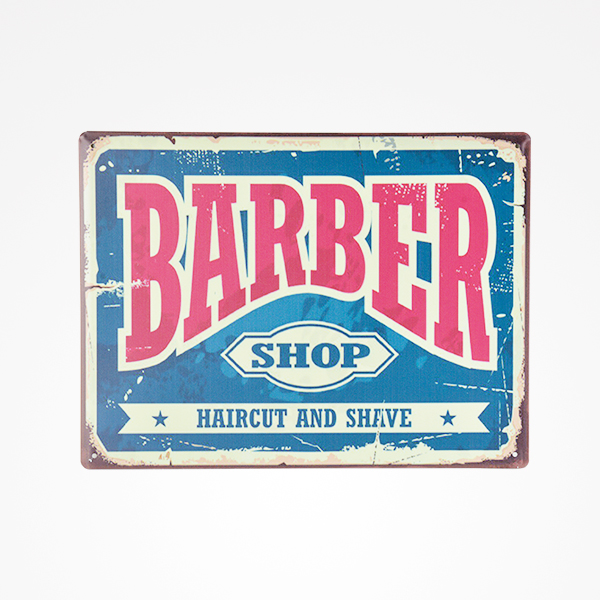 Zmen Placa BARBEARIA Nº 06 VINTAGE
