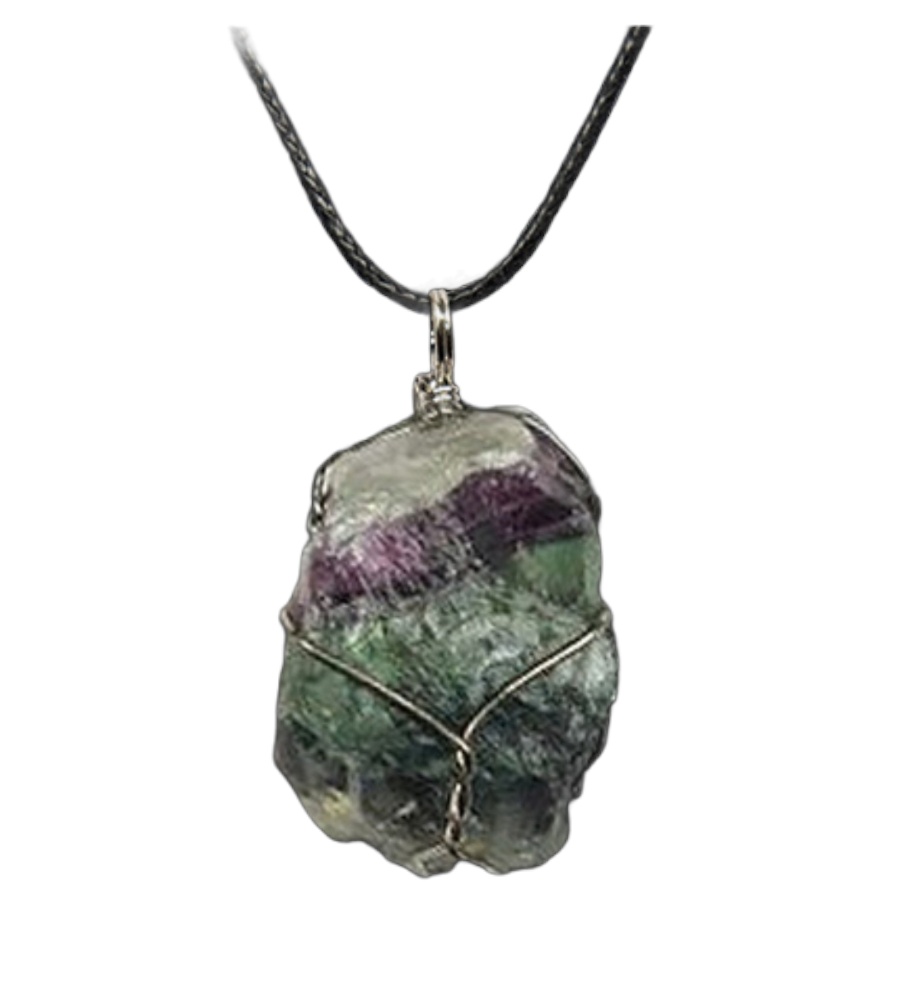 Fio com Fluorite em Bruto