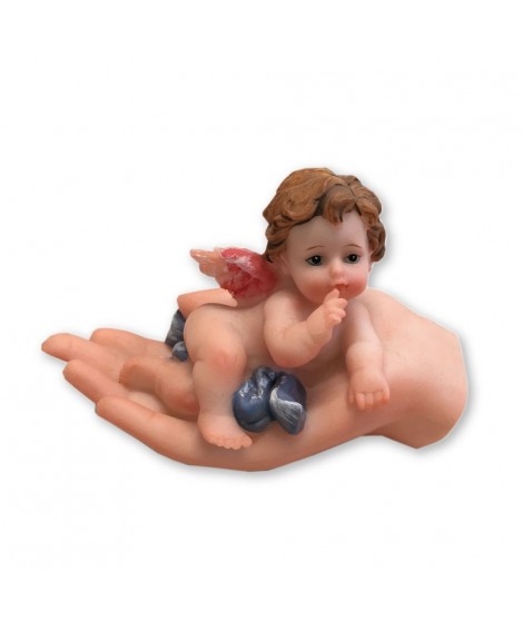 MAO C/ANJO ROSA 6cm