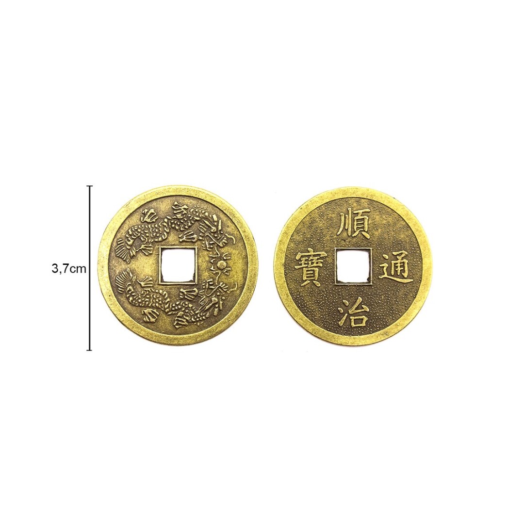 Moedas Feng Shui 3,7cm (
