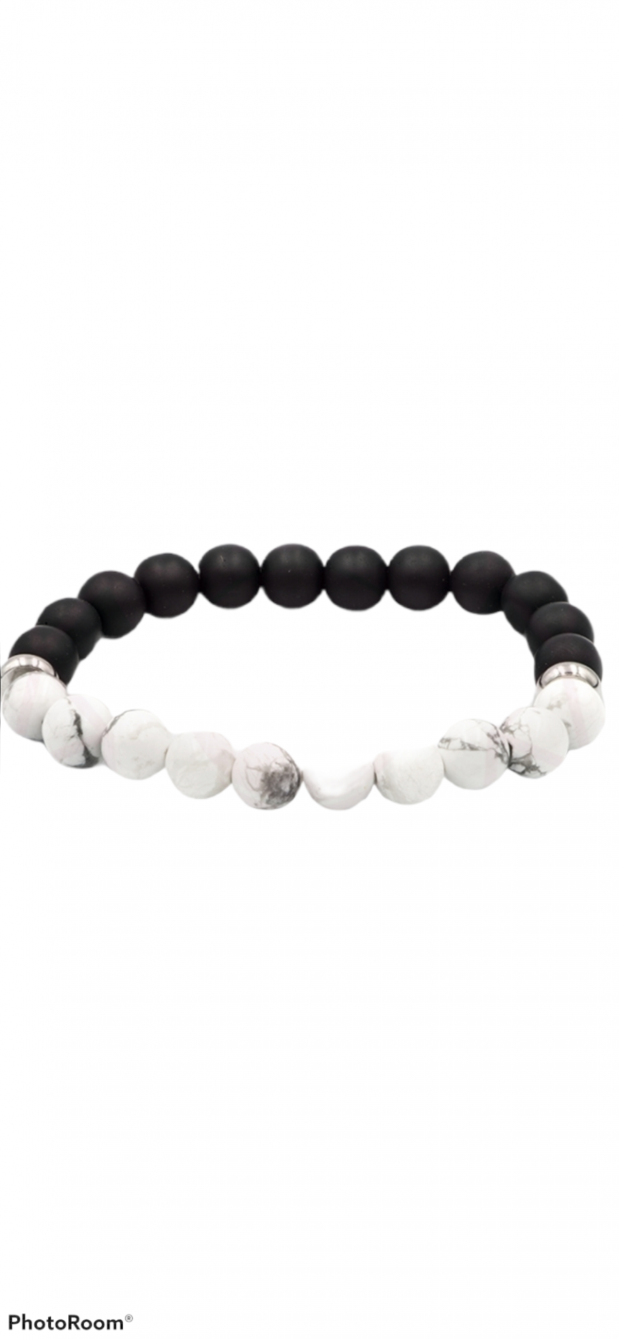 Pulseira Vulcânica - Howlite Branca