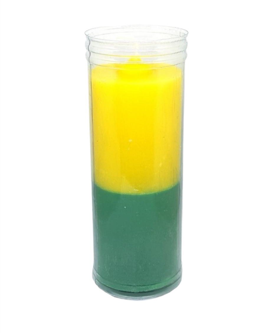 Vela Copo - Amarelo e Verde