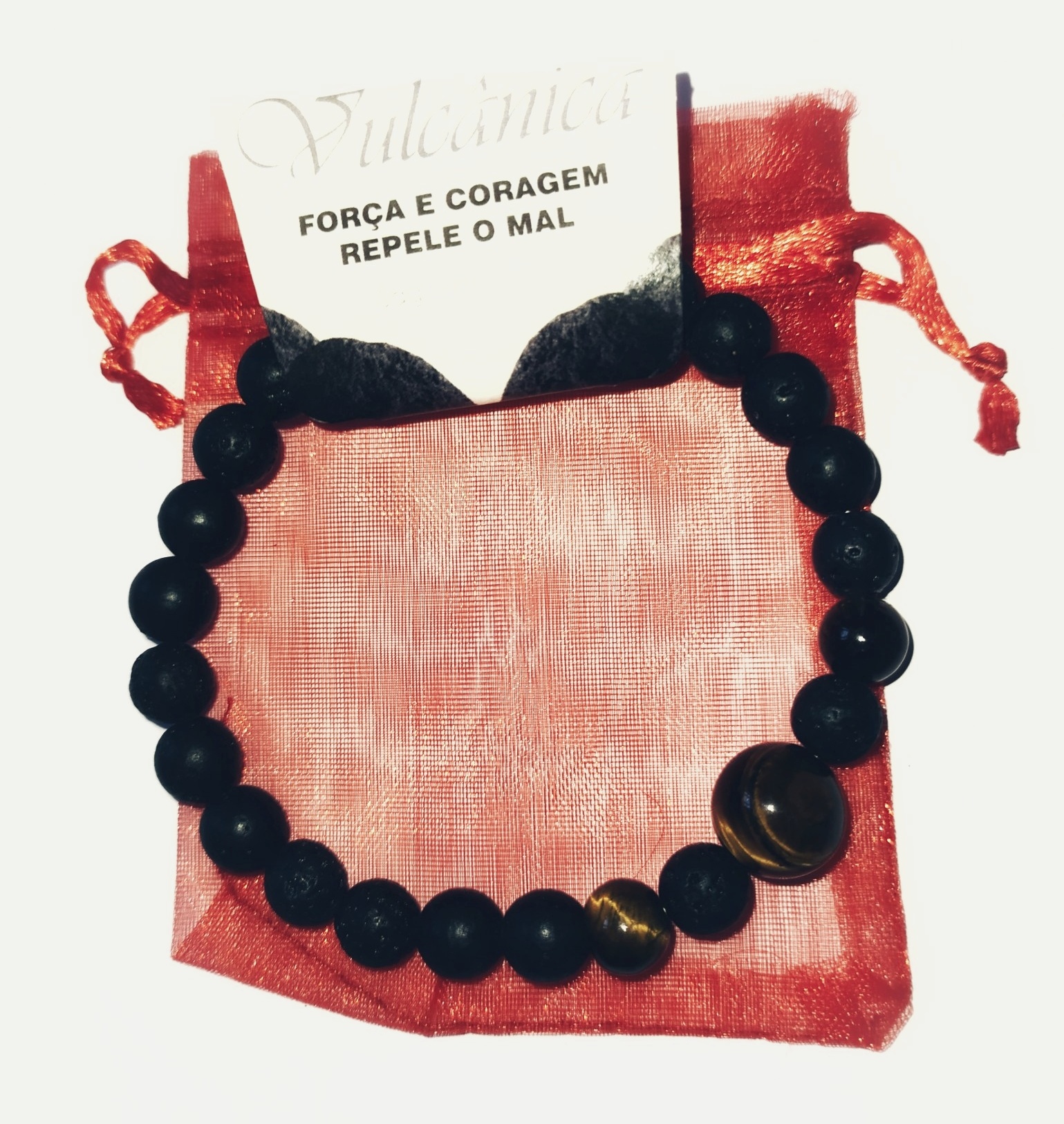 Pulseira Vulcânica - Olho de Tigre