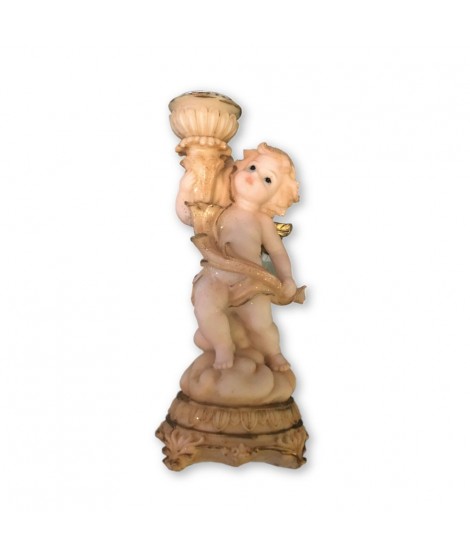 CASTIÇAL C/DOURADO 15cm