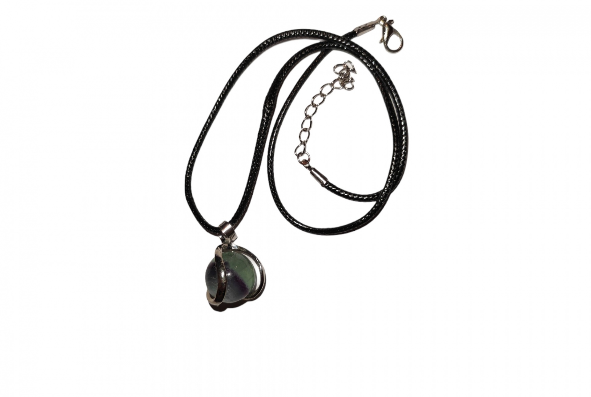 Colar Bola Base Metal - Fluorite