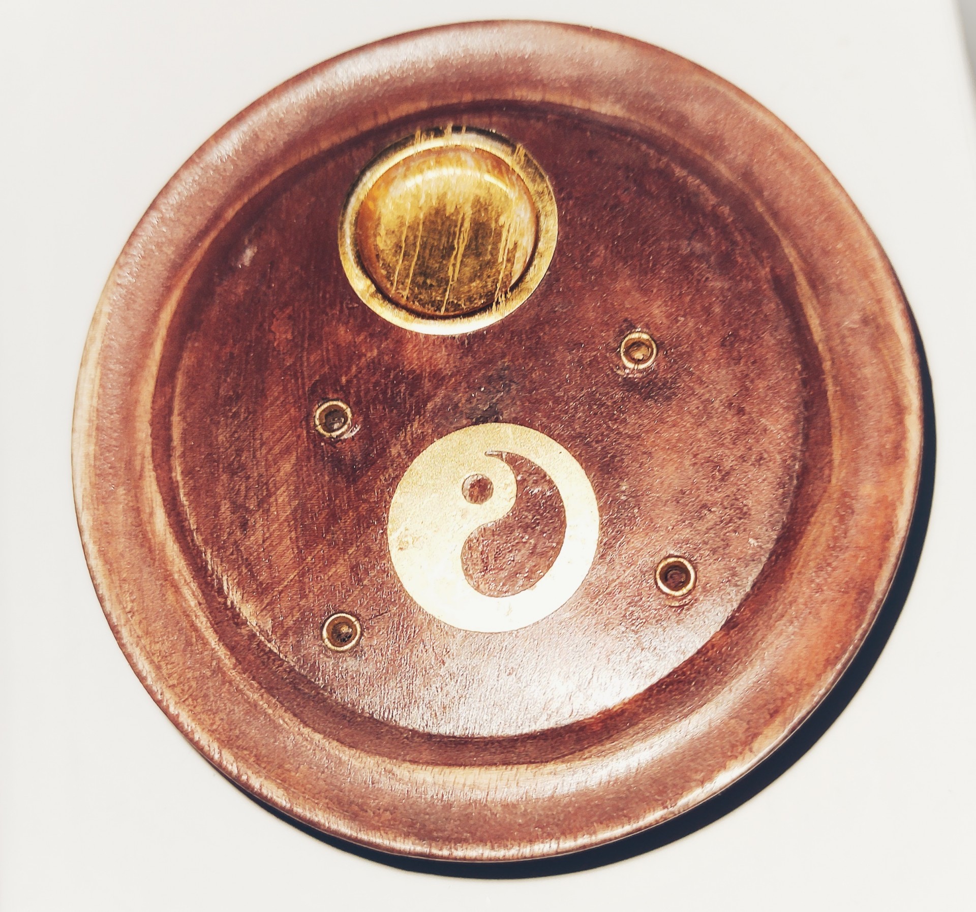 Base Redonda para Incensos - Yin Yang
