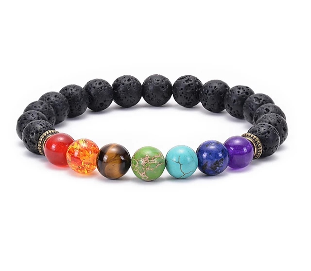 Pulseira Vulcânica dos 7 Chakras