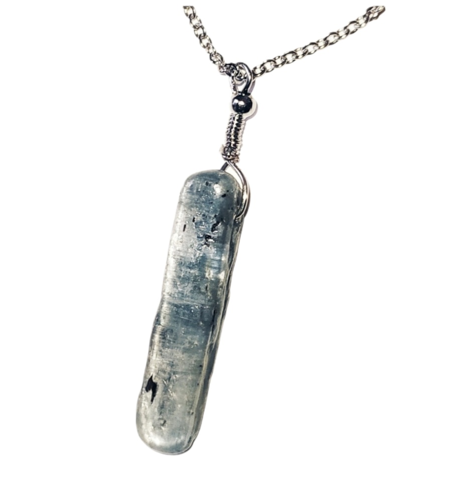 Colar Pedra - Cianite Azul