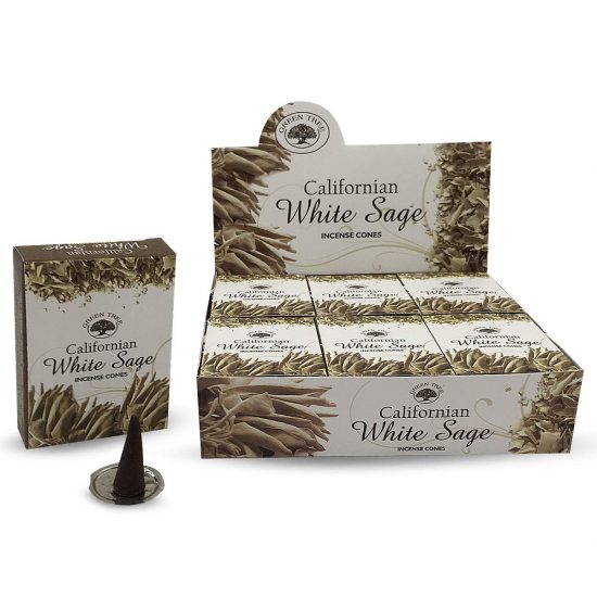 Inc Cone White Sage Gr Tree 10c