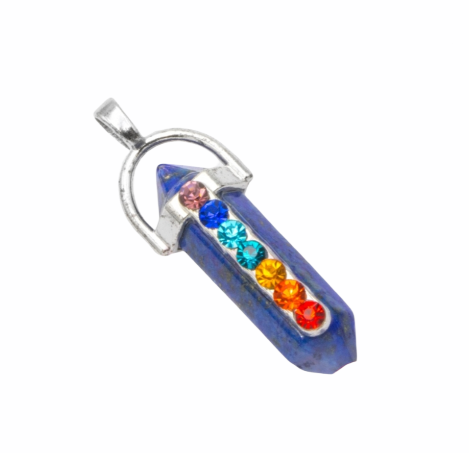 Colar Chakras - Lápis lazúli