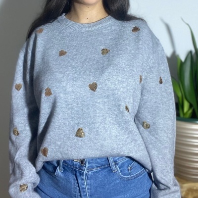Camisola com corações