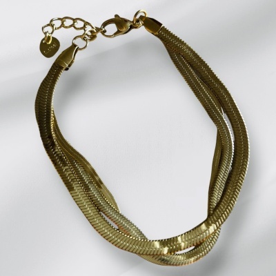 AG - Pulseira Mulher Malha Snake