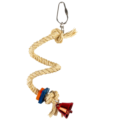 Espiral em sisal  e madeira