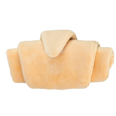 Croissant em pelucia para esconder snacks