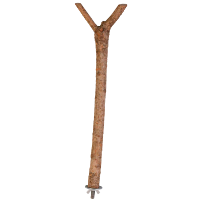 Poleiro em Y madeira natural