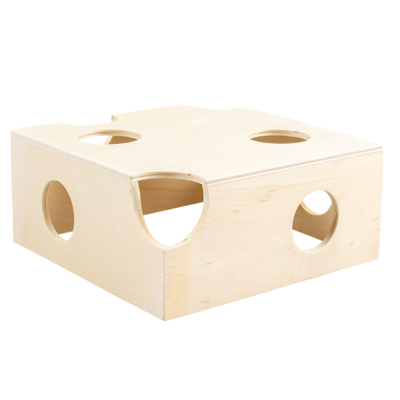 Casinha de Madeira em Forma de Queijo