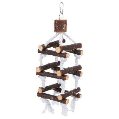 Torre em corda e madeira