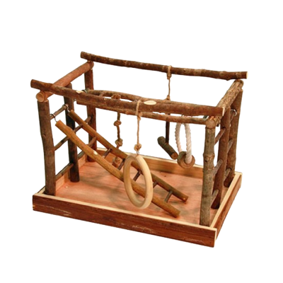 Parque para aves em madeira natual - Kerbl