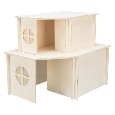 ABRIGO "HOLM" EM MADEIRA PARA ROEDORES E COELHOS