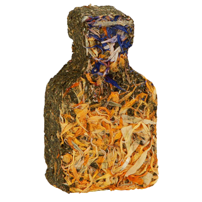 Snack de feno e flores