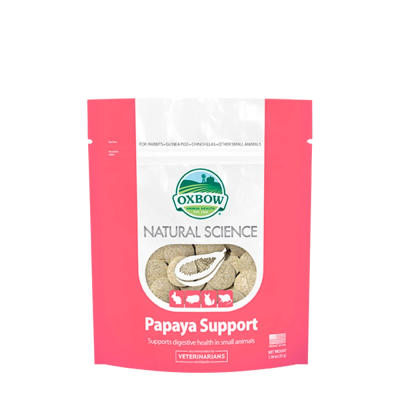 Suplemento de papaya 33g - Oxbow Natural Science   (60 pastilhas aprox.)