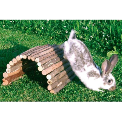 Ponte em troncos de madeira 50x30cm