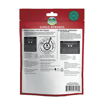 Oxbow Simple Treats Pimento Vermelho