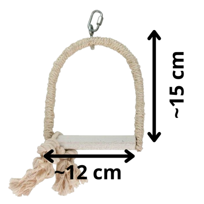 Balouço em pedra e sisal