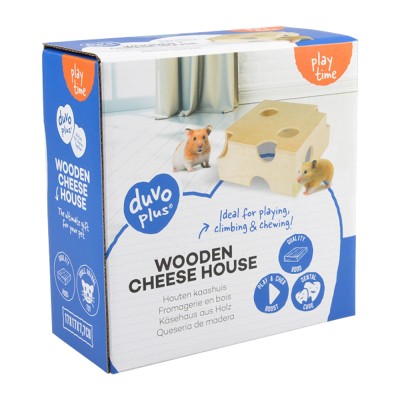 Casinha de Madeira em Forma de Queijo