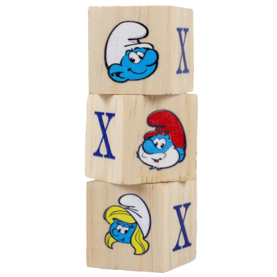 The Smurfs - 18 Cubos de madeira para roedores