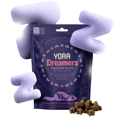 YORA Dreamers Snacks Relaxantes para Cães 100g