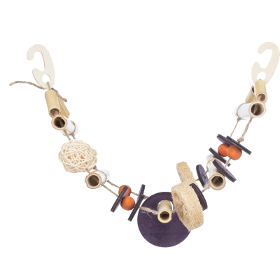 Ponte Suspensa em bambu, coco, vime, lufa e corda de sisal