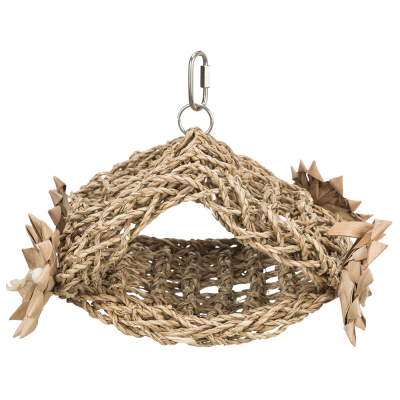 Abrigo em corda de algas