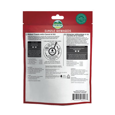 Oxbow Simple Treats Cenoura e Endro