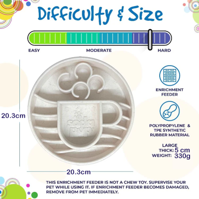 Slowfeeder Java eBowl Tigela de alimentação lenta para cães - Sodapup