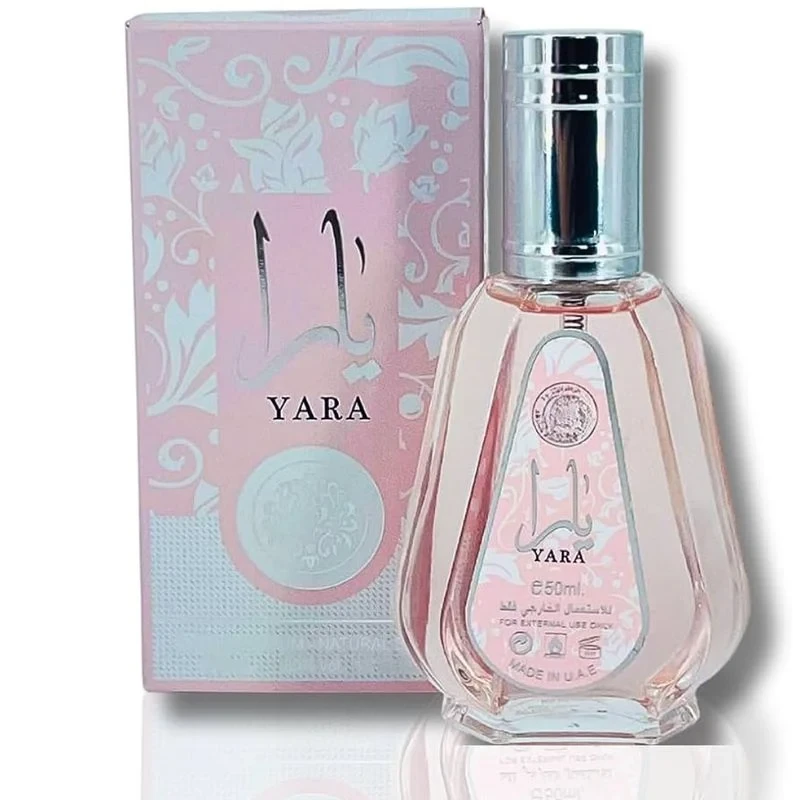YARA Lattafa Rosa Eau de Parfum para mulher 50 ml (Original) YARA Lattafa Rosa Eau de Parfum para mulher 50 ml (Original)