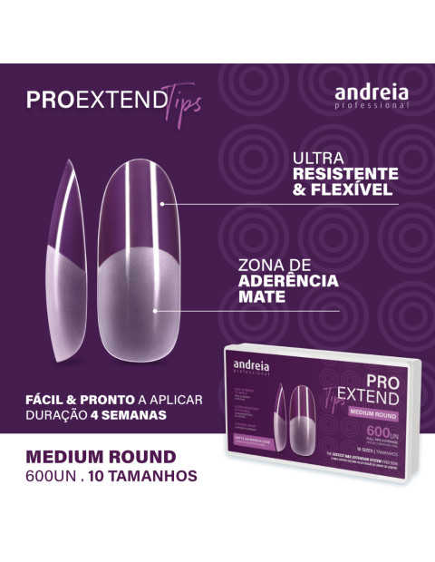 Tips Unhas PRO Extend Medium Round Andreia Tips Unhas PRO Extend Medium Round Andreia