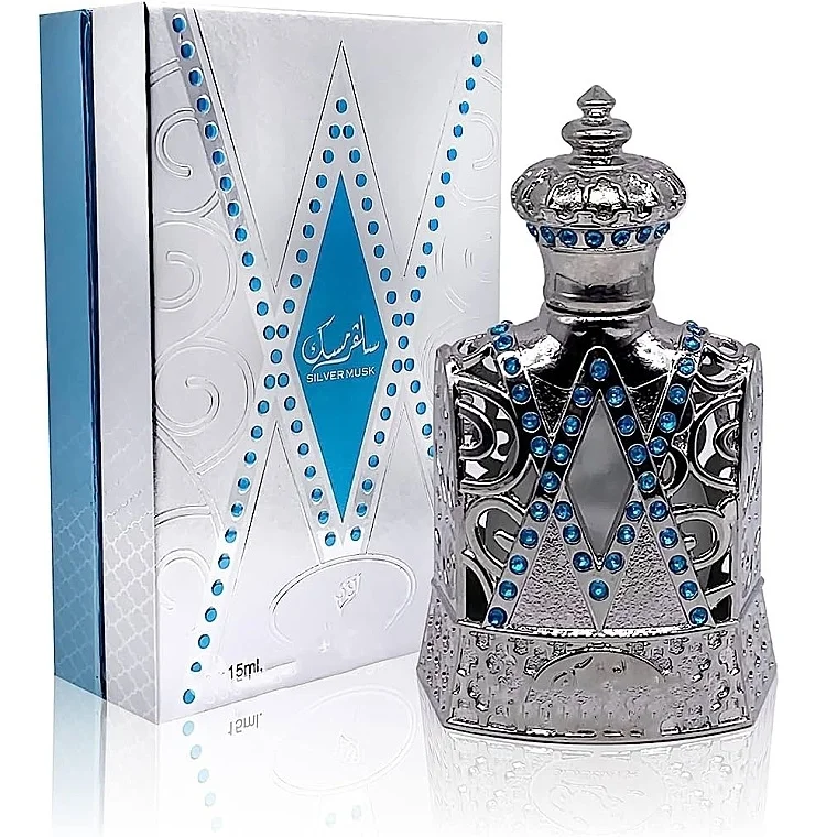Afnan Silver Musk 15ml - óleo perfumado Afnan Silver Musk 15ml - óleo perfumado